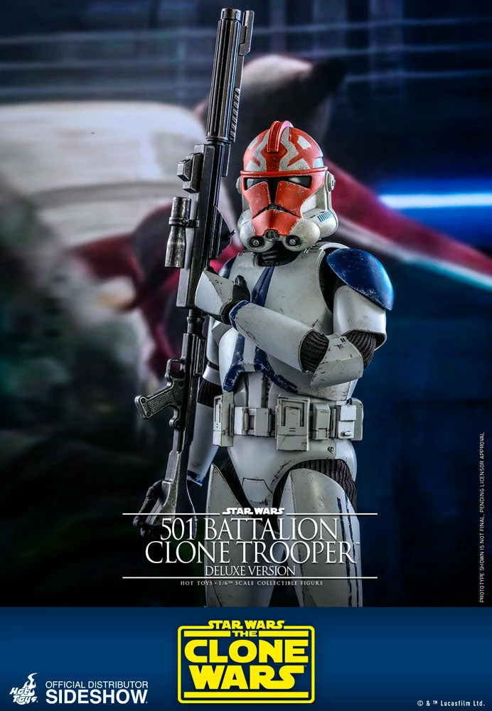 Maybang's Collectibles Hot Toys Star Wars The Clone Wars Clone Troopers 501st Battalion Clone Trooper (Deluxe) 1/6 Scale 12" Collectible Figure 10 Maybang's Collectibles Hot Toys Star Wars The Clone Wars Clone Troopers 501st Battalion Clone Trooper (Deluxe) 1/6 Scale 12" Collectible Figure