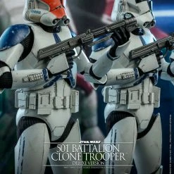 Maybang's Collectibles Hot Toys Star Wars The Clone Wars Clone Troopers 501st Battalion Clone Trooper (Deluxe) 1/6 Scale 12" Collectible Figure 28 Maybang's Collectibles Hot Toys Star Wars The Clone Wars Clone Troopers 501st Battalion Clone Trooper (Deluxe) 1/6 Scale 12