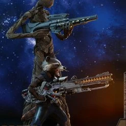 Vendor-unknown Hot Toys Marvel Avengers Infinity War Groot & Rocket 1/6 Scale Figure Set