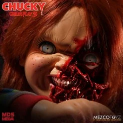 Maybang's Collectibles Mezco Toyz Child's Play 3 Designer Series Talking Pizza Face Chucky Mega Size 15" Figure 13 Maybang's Collectibles Mezco Toyz Child's Play 3 Designer Series Talking Pizza Face Chucky Mega Size 15