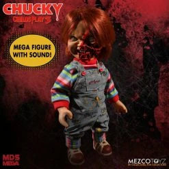 Maybang's Collectibles Mezco Toyz Child's Play 3 Designer Series Talking Pizza Face Chucky Mega Size 15" Figure 16 Maybang's Collectibles Mezco Toyz Child's Play 3 Designer Series Talking Pizza Face Chucky Mega Size 15