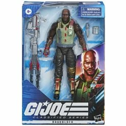 Maybang's Collectibles Hasbro G.I. Joe Classified Series Wave 1 Roadblock, Duke, Scarlett, Destro & Snake Eyes Figure Set Of 5 Figures