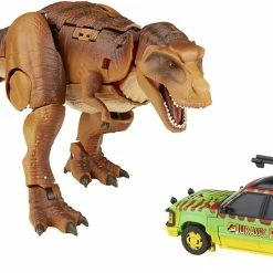 Maybang's Collectibles Hasbro Jurassic Park Transformers Mash-Up Tyrannocon Rex And Autobot JP93 Set