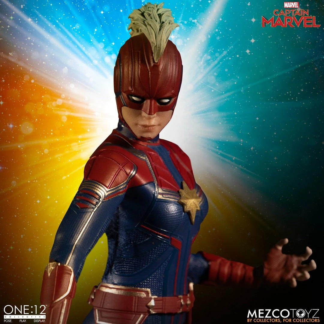 Maybang's Collectibles Mezco Toyz One:12 Collective Marvel Comics Captain Marvel 1/12 Scale Action Figure 3 Maybang's Collectibles Mezco Toyz One:12 Collective Marvel Comics Captain Marvel 1/12 Scale Action Figure