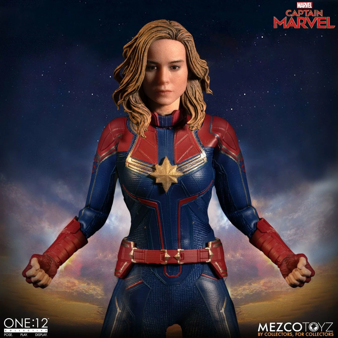 Maybang's Collectibles Mezco Toyz One:12 Collective Marvel Comics Captain Marvel 1/12 Scale Action Figure 6 Maybang's Collectibles Mezco Toyz One:12 Collective Marvel Comics Captain Marvel 1/12 Scale Action Figure