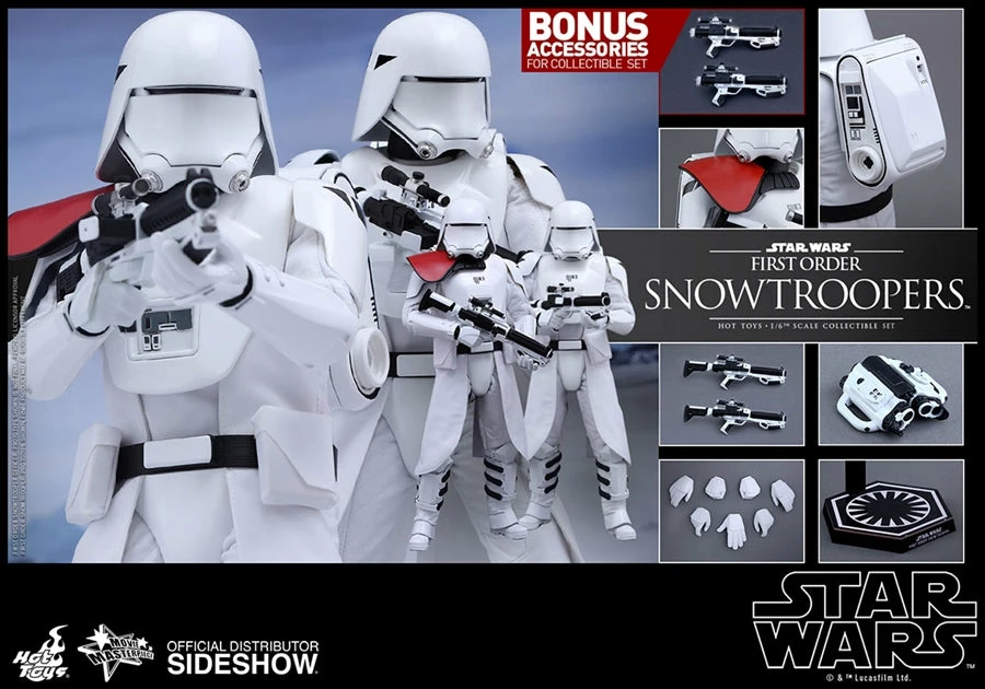 Vendor-unknown Hot Toys Star Wars Episode VII The Force Awakens First Order Snowtroopers 2 Pack 1/6 Scale 12" Figure Set 7 Vendor-unknown Hot Toys Star Wars Episode VII The Force Awakens First Order Snowtroopers 2 Pack 1/6 Scale 12" Figure Set