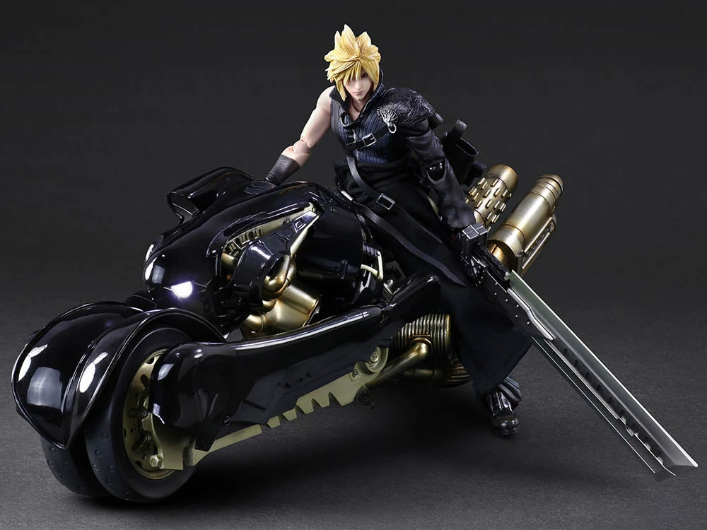 Maybang's Collectibles Square Enix Final Fantasy VII Advent Children Play Arts Kai Cloud Strife & Fenrir Bike Action Figure Set 3 Maybang's Collectibles Square Enix Final Fantasy VII Advent Children Play Arts Kai Cloud Strife & Fenrir Bike Action Figure Set
