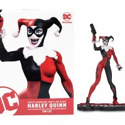 Maybang's Collectibles DC Collectibles Harley Quinn By Jim Lee Red Black And White Statue