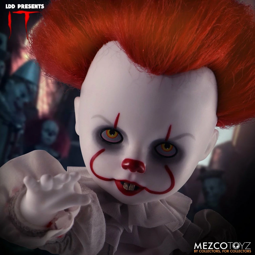 Maybang's Collectibles Mezco Toyz Living Dead Dolls LDD Presents IT (2017) Pennywise Figure 6 Maybang's Collectibles Mezco Toyz Living Dead Dolls LDD Presents IT (2017) Pennywise Figure