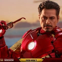 Vendor-unknown Hot Toys Marvel Iron Man 2 Iron Man Mark IV Diecast Figure With Suit-up Gantry 1/6 Scale Figure Set