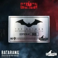 Maybang's Collectibles Factory Entertainment DC Comics The Batman - Batarang Limited Edition Prop Replica 11 Maybang's Collectibles Factory Entertainment DC Comics The Batman - Batarang Limited Edition Prop Replica