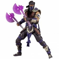 Maybang's Collectibles McFarlane Mortal Kombat Series 5 Action Figure Set Of 4 Liu Kang, Shao Kahn, Scorpion In The Shadows Variant & Sub-Zero Winter Purple Variant