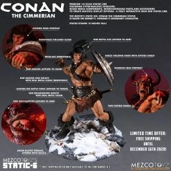 Maybang's Collectibles Mezco Toyz Conan Static-6 Conan The Cimmerian 1/6 Scale Statue