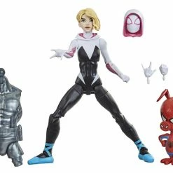 Maybang's Collectibles Hasbro Marvel Legends Spider-Man Into The Spider-Verse Gwen Stacy (Stilt-Man BAF) 6-Inch Action Figure