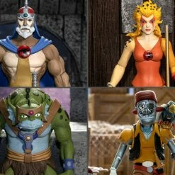 Maybang's Collectibles Super7 ThunderCats Ultimates Wave 3 Jaga, Cheetara, Slithe & Captain Cracker Set Of 4 Figures