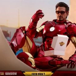 Vendor-unknown Hot Toys Marvel Iron Man 2 Iron Man Mark IV Diecast Figure With Suit-up Gantry 1/6 Scale Figure Set