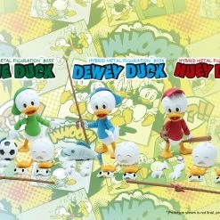 Maybang's Collectibles HEROCROSS Hybrid Metal Figuration 308 Disney Huey Dewey Louie Diecast Action Figure Boxset