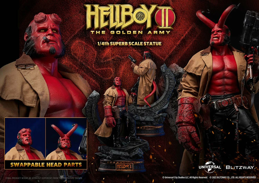 Maybang's Collectibles Blitzway Hellboy II The Golden Army Hellboy 1/4 Superb Scale Statue Others 2 Maybang's Collectibles Blitzway Hellboy II The Golden Army Hellboy 1/4 Superb Scale Statue Others