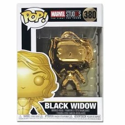 Maybang's Collectibles Funko Pop Marvel Studios 10th Anniversary Black Widow (Gold Chrome) Figure 5 Maybang's Collectibles Funko Pop Marvel Studios 10th Anniversary Black Widow (Gold Chrome) Figure