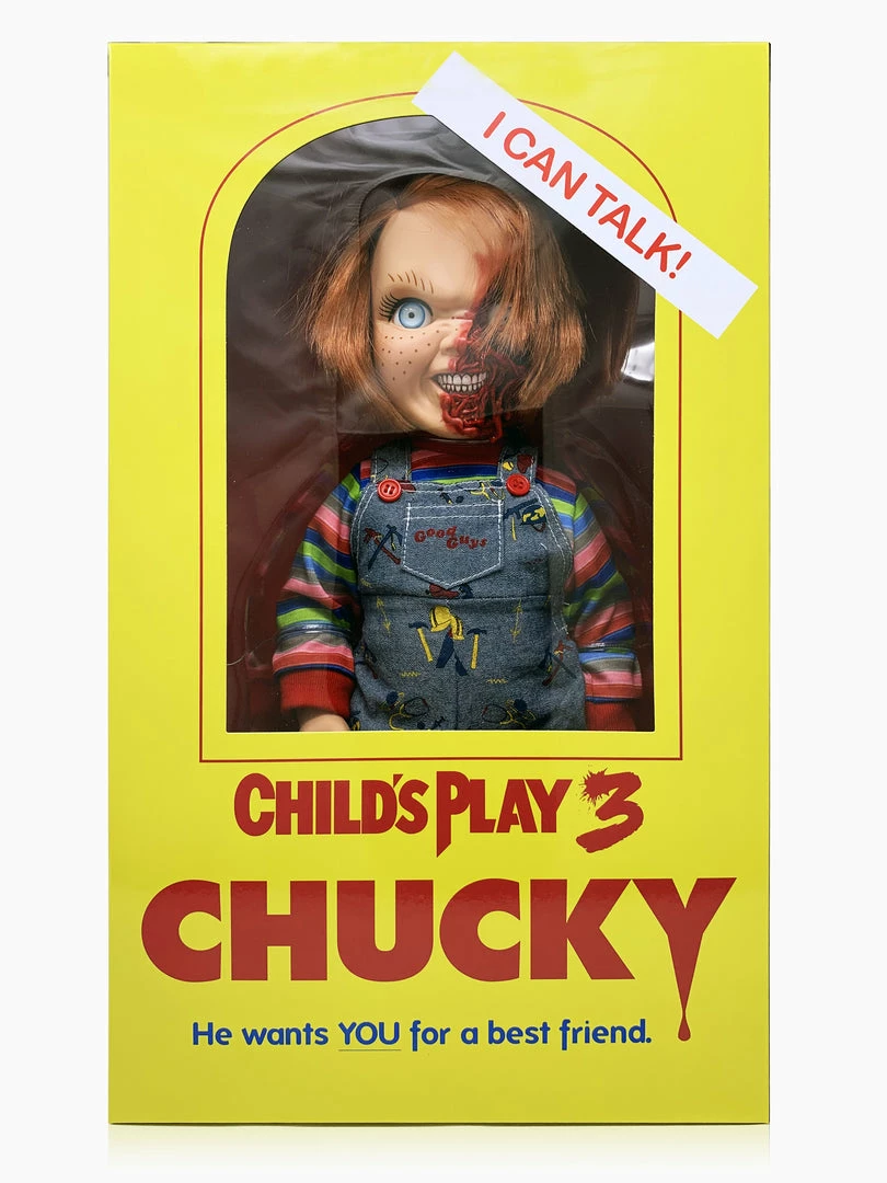 Maybang's Collectibles Mezco Toyz Child's Play 3 Designer Series Talking Pizza Face Chucky Mega Size 15" Figure 9 Maybang's Collectibles Mezco Toyz Child's Play 3 Designer Series Talking Pizza Face Chucky Mega Size 15" Figure