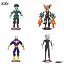 Maybang's Collectibles McFarlane Toys My Hero Academia Series 1 Action Figure Set Izuku Midoriya, Katsuki Bakugo, All Might & Tomura Shigaraki