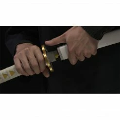 Maybang's Collectibles Bandai Demon Slayer Kimetsu No Yaiba Proplica Zenitzu Agatsuma's Nichirin Sword Prop Replica
