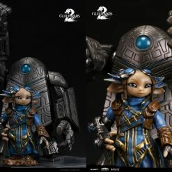 Maybang's Collectibles TOPOP Guild Wars 2 Zojja With Golem USB Flash Drive And USB Hub Figure Statue Set