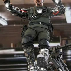 Maybang's Collectibles Hot Toys Marvel Comics Iron Man Tony Stark (Mech Test Deluxe Version) 1/6 Scale Collectible Figure