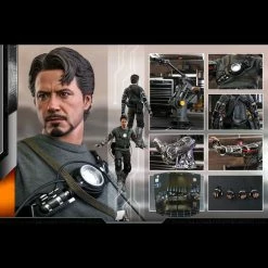 Maybang's Collectibles Hot Toys Marvel Comics Iron Man Tony Stark (Mech Test Deluxe Version) 1/6 Scale Collectible Figure
