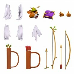 Maybang's Collectibles Super7 Disney Ultimates Wave 2 - Set Of 4 Alice, The Tea Time Mad Hatter, Robin Hood Stork Costume & Fantasia Hyacinth Hippo