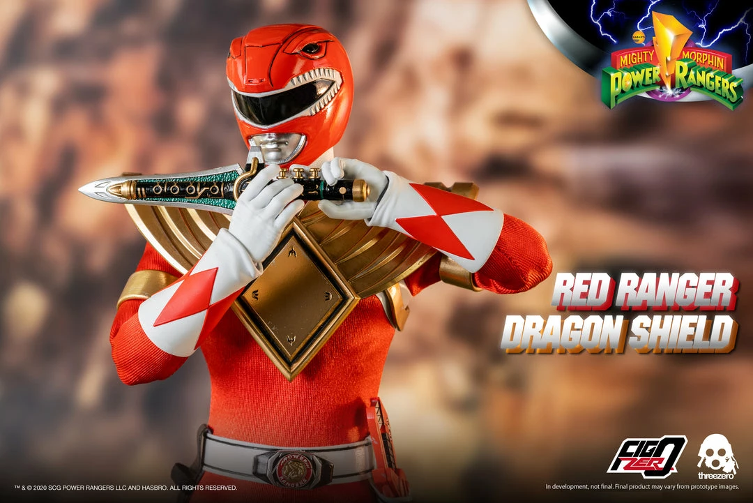 Maybang's Collectibles ThreeZero Mighty Morphin Power Rangers Dragon Shield Red Ranger 1/6 Scale 12" Collectible Figure 4 Maybang's Collectibles ThreeZero Mighty Morphin Power Rangers Dragon Shield Red Ranger 1/6 Scale 12" Collectible Figure