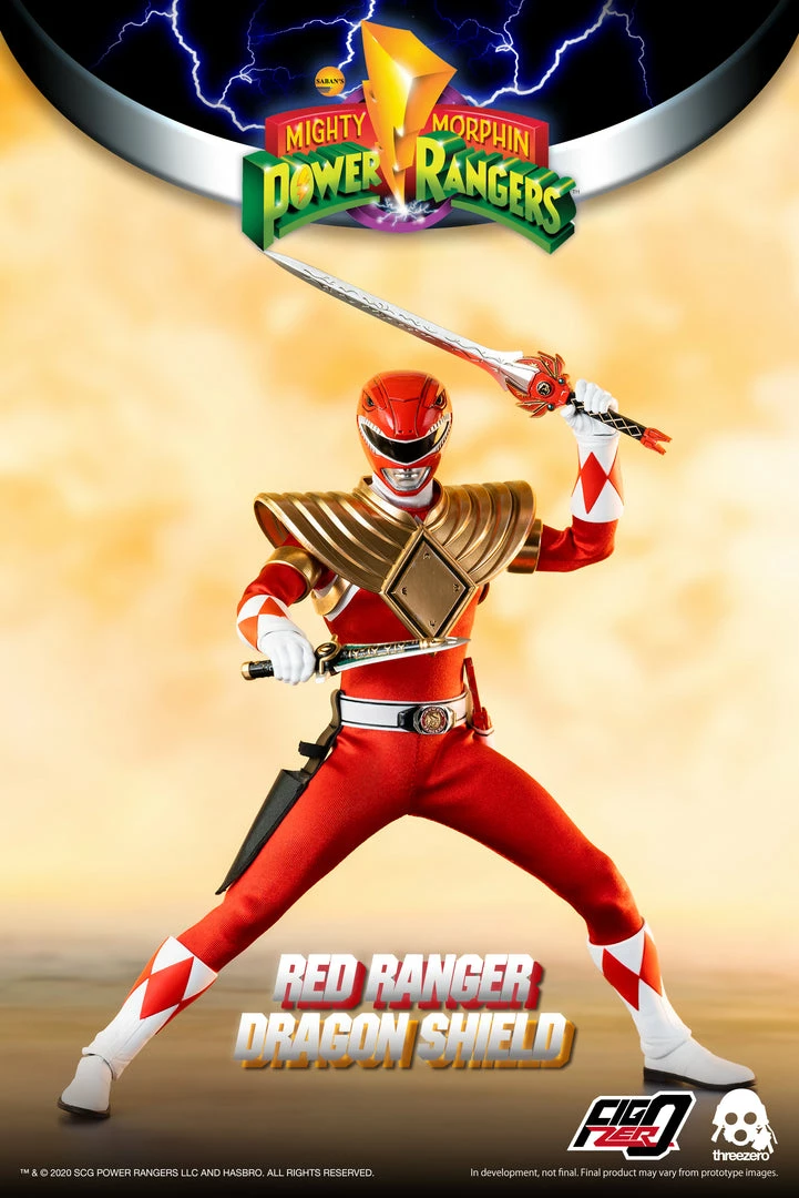 Maybang's Collectibles ThreeZero Mighty Morphin Power Rangers Dragon Shield Red Ranger 1/6 Scale 12" Collectible Figure 2 Maybang's Collectibles ThreeZero Mighty Morphin Power Rangers Dragon Shield Red Ranger 1/6 Scale 12" Collectible Figure
