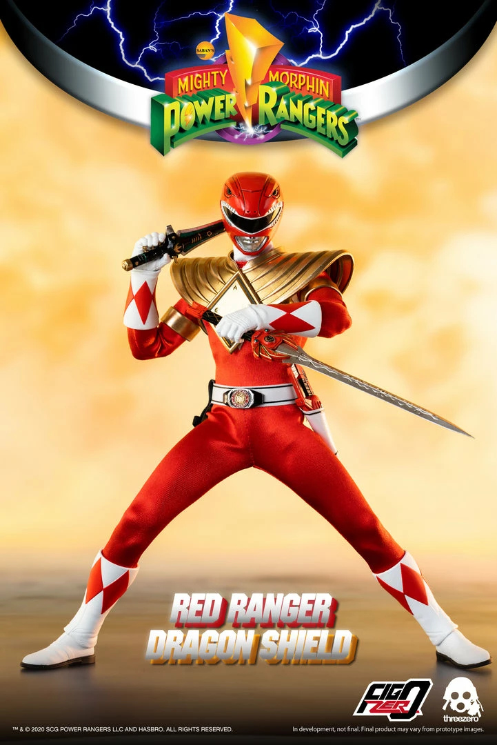 Maybang's Collectibles ThreeZero Mighty Morphin Power Rangers Dragon Shield Red Ranger 1/6 Scale 12" Collectible Figure 3 Maybang's Collectibles ThreeZero Mighty Morphin Power Rangers Dragon Shield Red Ranger 1/6 Scale 12" Collectible Figure