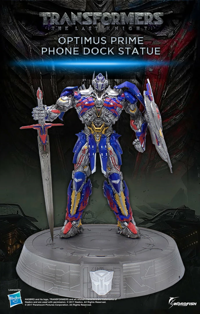 Maybang's Collectibles Hasbro Transformers The Last Knight Optimus Prime 12" Statue Smart Phone Dock (iPhone, Samsung, Android) 1 Maybang's Collectibles Hasbro Transformers The Last Knight Optimus Prime 12" Statue Smart Phone Dock (iPhone, Samsung, Android)