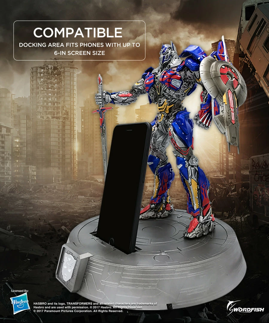 Maybang's Collectibles Hasbro Transformers The Last Knight Optimus Prime 12" Statue Smart Phone Dock (iPhone, Samsung, Android) 3 Maybang's Collectibles Hasbro Transformers The Last Knight Optimus Prime 12" Statue Smart Phone Dock (iPhone, Samsung, Android)