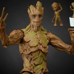 Maybang's Collectibles Hasbro Marvel Legends Guardians Of The Galaxy Marvel Legends Groot Evolution Figures Set