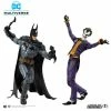 Maybang's Collectibles McFarlane Toys Batman Arkham Asylum DC Multiverse Batman And The Joker 2 Pack Action Figure Set