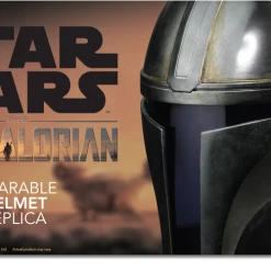 Maybang's Collectibles ANOVOS STAR WARS The Mandalorian Helmet Adult Full Size 1:1 Scale Wearable Movie Prop Replica