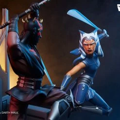 Maybang's Collectibles Sideshow Star Wars The Clone Wars Ahsoka Tano Vs Darth Maul Diorama Statue Sideshow Collectibles