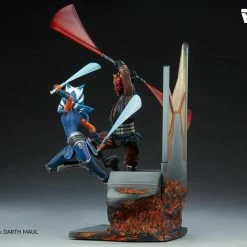 Maybang's Collectibles Sideshow Star Wars The Clone Wars Ahsoka Tano Vs Darth Maul Diorama Statue Sideshow Collectibles