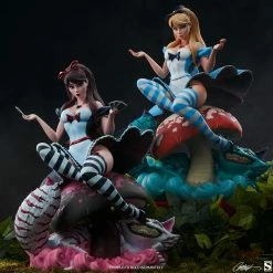 Maybang's Collectibles Sideshow Fairytale Fantasies Collection J Scott Campbell Collectibles Alice In Wonderland Game Of Hearts Edition Alice Statue