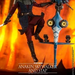 Maybang's Collectibles Hot Toys Star Wars The Clone Wars General Anakin Skywalker And STAP 1/6 Scale 12