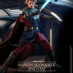 Maybang's Collectibles Hot Toys Star Wars The Clone Wars General Anakin Skywalker And STAP 1/6 Scale 12