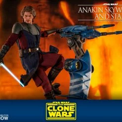 Maybang's Collectibles Hot Toys Star Wars The Clone Wars General Anakin Skywalker And STAP 1/6 Scale 12