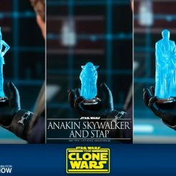 Maybang's Collectibles Hot Toys Star Wars The Clone Wars General Anakin Skywalker And STAP 1/6 Scale 12