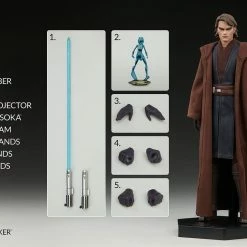 Maybang's Collectibles Sideshow Star Wars: The Clone Wars Anakin Skywalker 1/6 Scale 12