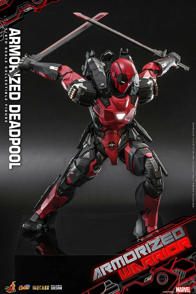 Maybang's Collectibles Hot Toys Marvel Comics Masterpiece Series Armorized Deadpool Diecast 1/6 Scale 12" Collectible Figure 3 Maybang's Collectibles Hot Toys Marvel Comics Masterpiece Series Armorized Deadpool Diecast 1/6 Scale 12" Collectible Figure