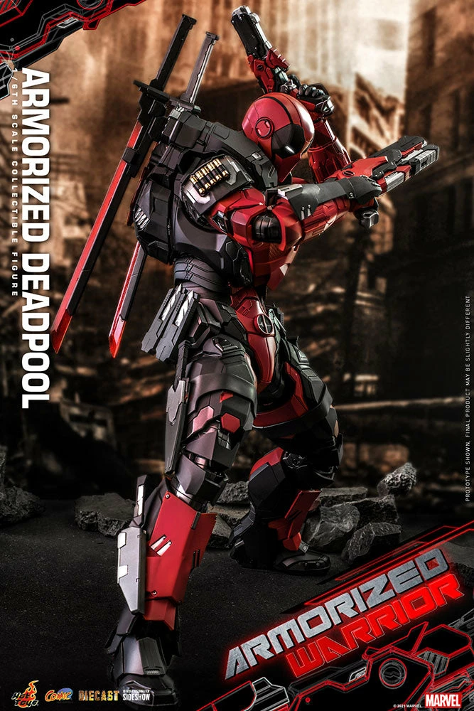 Maybang's Collectibles Hot Toys Marvel Comics Masterpiece Series Armorized Deadpool Diecast 1/6 Scale 12" Collectible Figure 6 Maybang's Collectibles Hot Toys Marvel Comics Masterpiece Series Armorized Deadpool Diecast 1/6 Scale 12" Collectible Figure