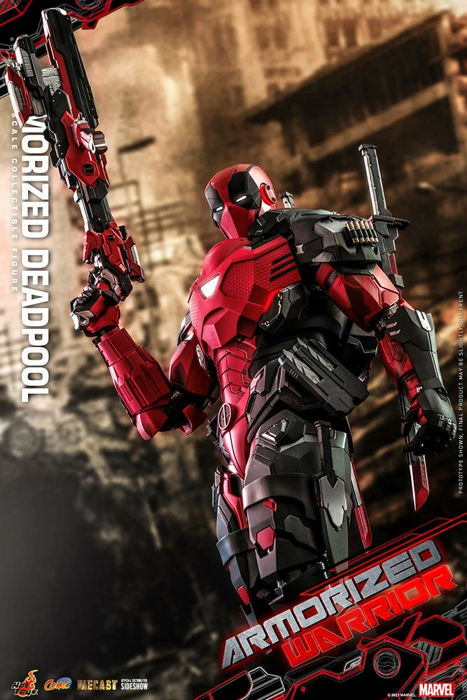 Maybang's Collectibles Hot Toys Marvel Comics Masterpiece Series Armorized Deadpool Diecast 1/6 Scale 12" Collectible Figure 7 Maybang's Collectibles Hot Toys Marvel Comics Masterpiece Series Armorized Deadpool Diecast 1/6 Scale 12" Collectible Figure