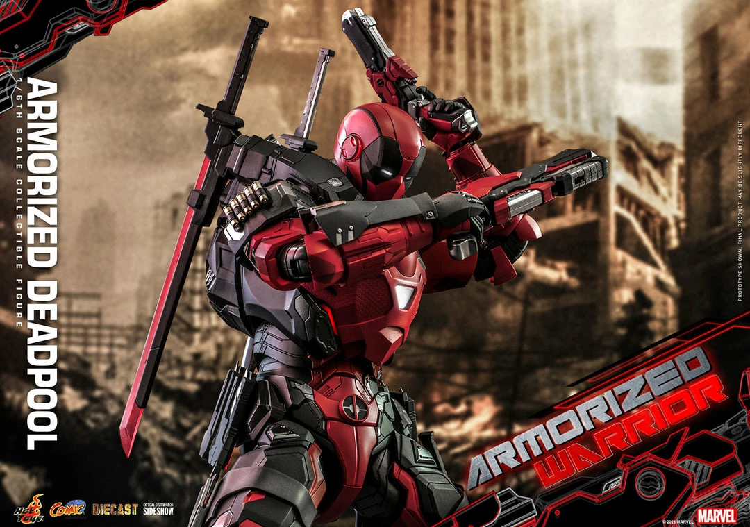 Maybang's Collectibles Hot Toys Marvel Comics Masterpiece Series Armorized Deadpool Diecast 1/6 Scale 12" Collectible Figure 11 Maybang's Collectibles Hot Toys Marvel Comics Masterpiece Series Armorized Deadpool Diecast 1/6 Scale 12" Collectible Figure